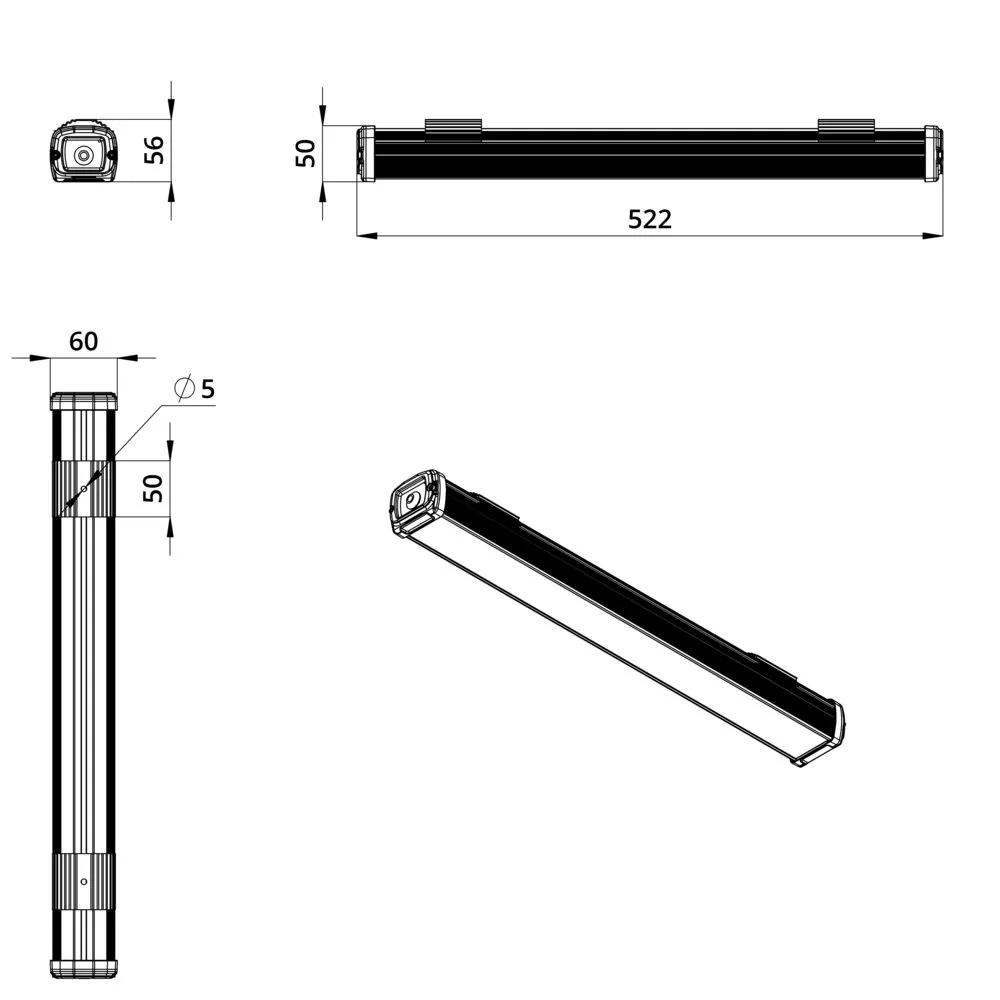 Promline Strong 14 500мм MAX CRI70 4000К Закаленное стекло
