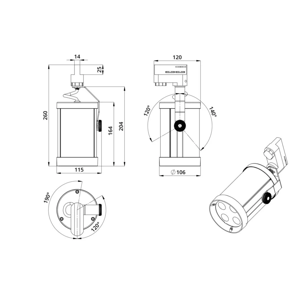 Accent track 4 CRI80 4000К 90°