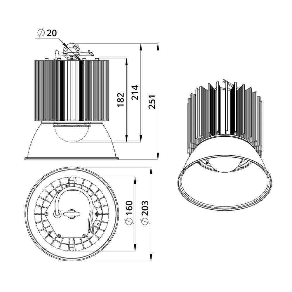 D-MA v2 40 (3G) 12~24В AC/DC CRI70 4500К 90°