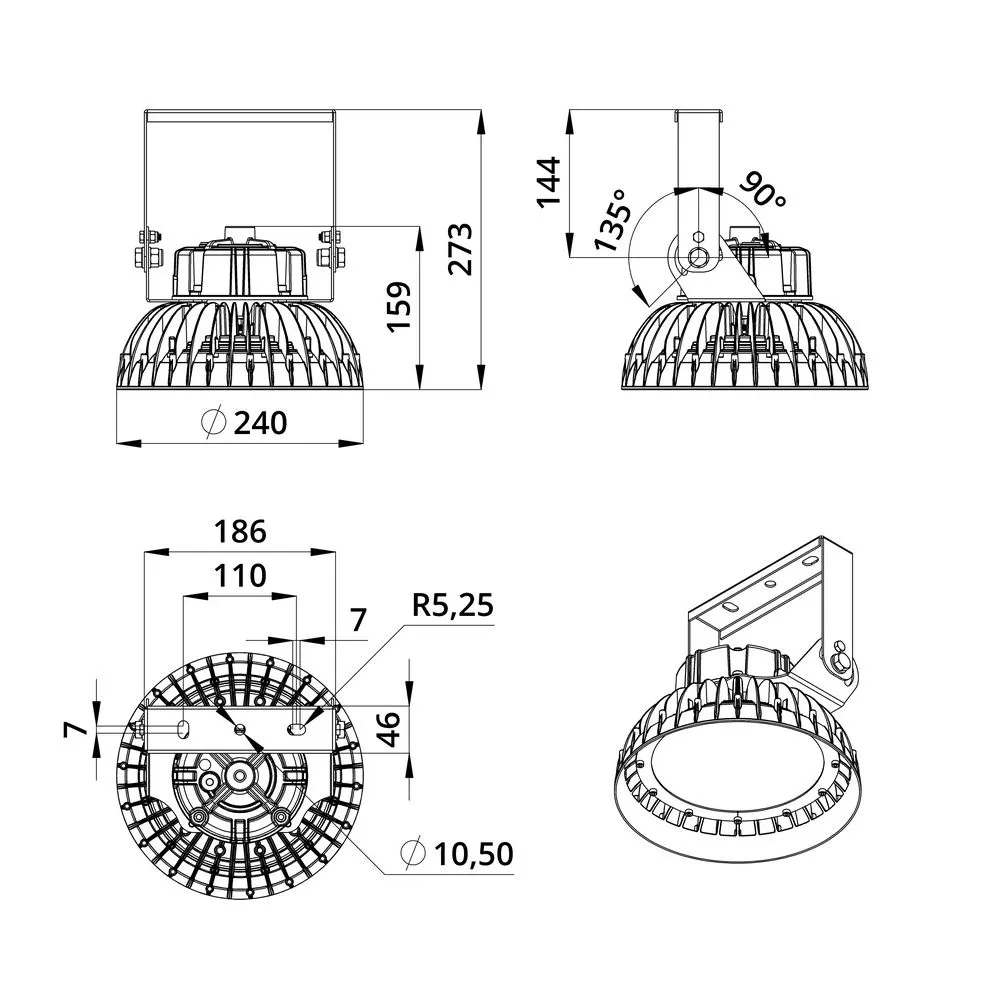 Project NEO 120 M CRI70 5000К 60°