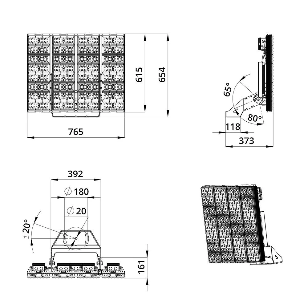 Plaza S 1250 CRI70 4000К 35°