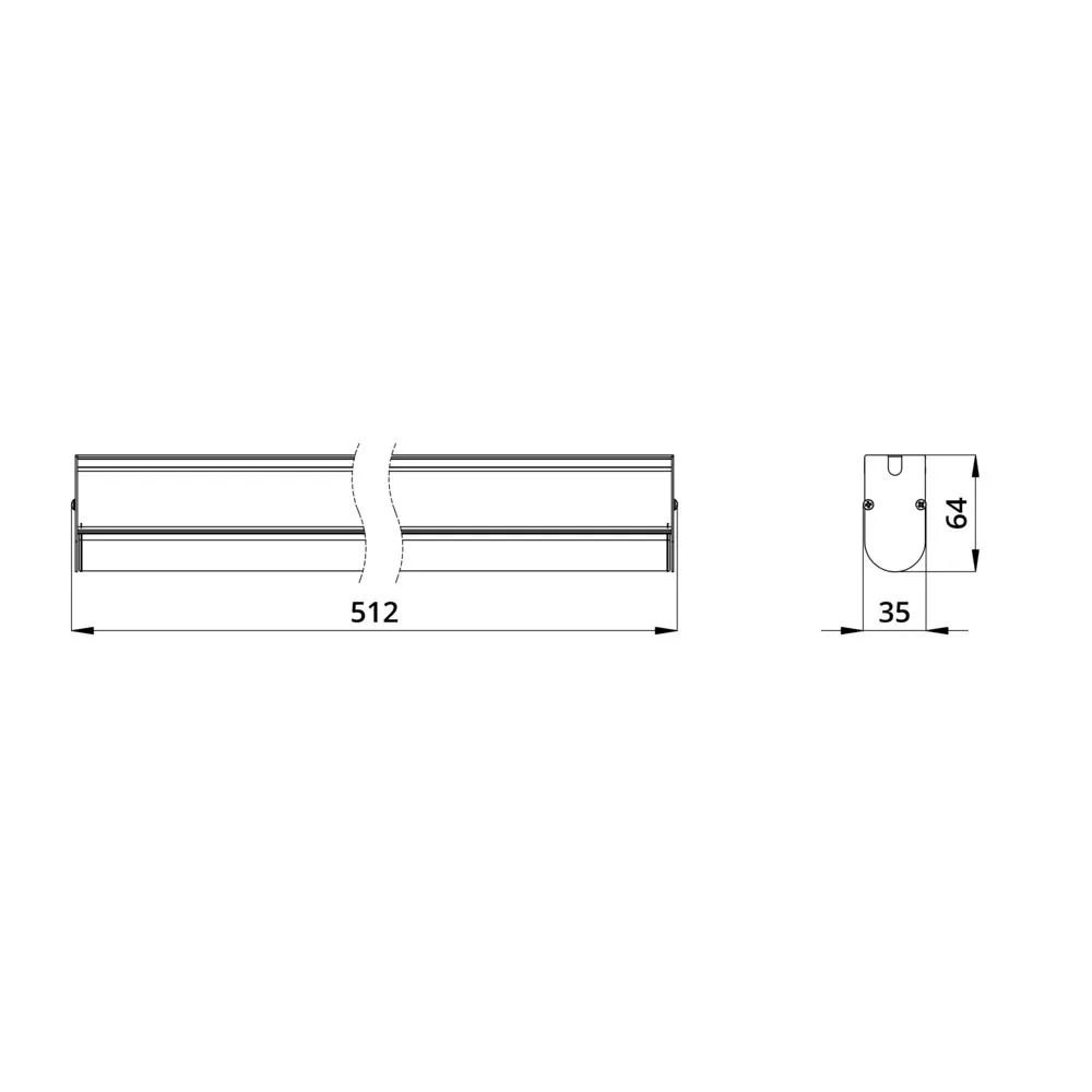 Modern ISV Optic 4 500мм (8Вт/м) 48В DC CRI80 3000К 15° (Профиль)