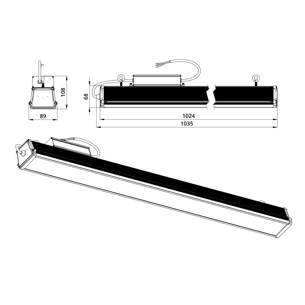 Promline   100 Optic 1000мм CRI70 4000К 10°
