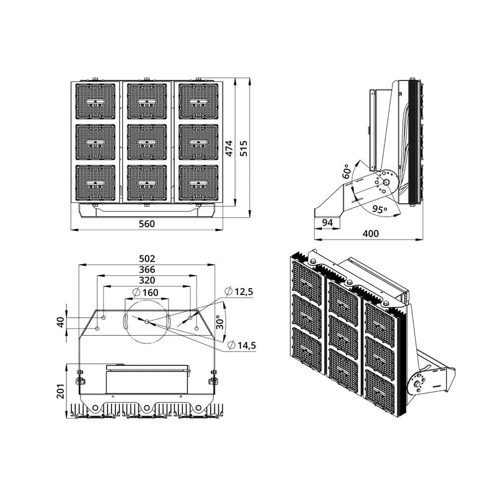 Plaza S 750 Box CRI70 3000К 155х70°