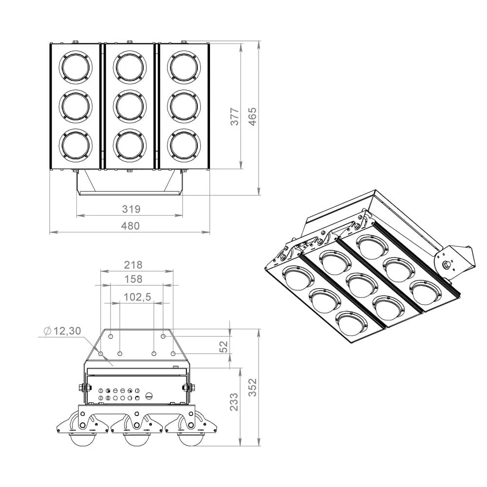 Plaza v2 500 CRI70 3000К 60°