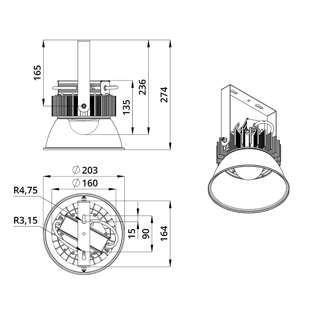 D-MA v2 60 (3G) 36~48В AC/DC CRI70 6500К 90°