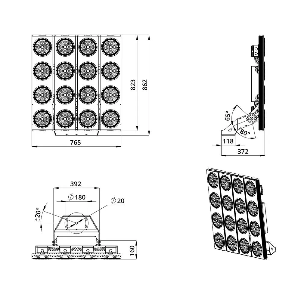 Plaza D 1600 MAX CRI70 3000К 60°
