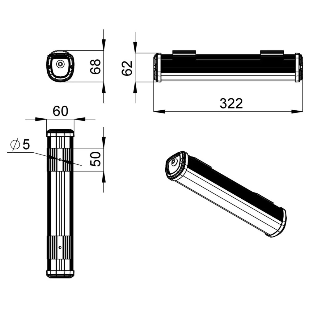 Promline Optima 10 300мм CRI70 4000К Опал