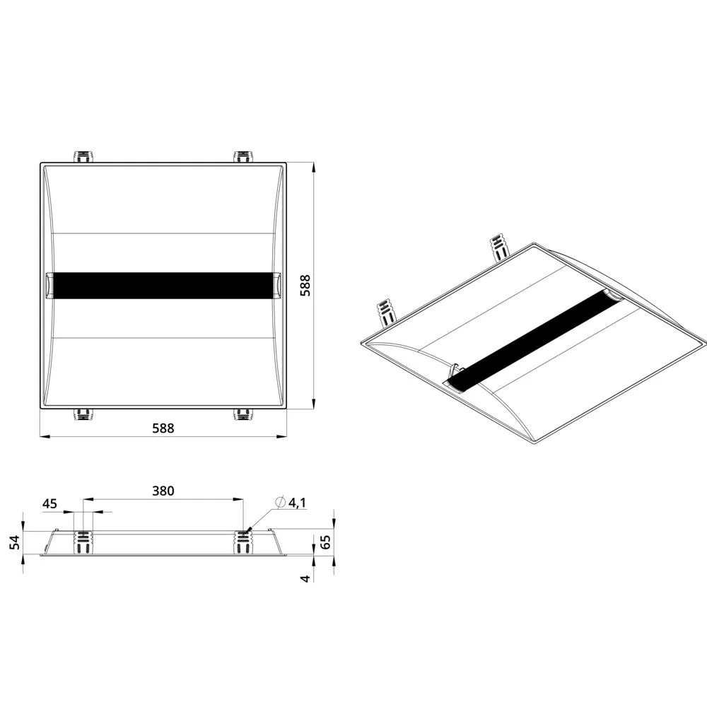 Griliato Ref 35 IP30 CRI80 5000К