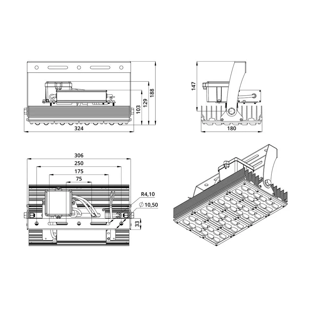 Project SVO 100 CRI90 5700К 100х30°
