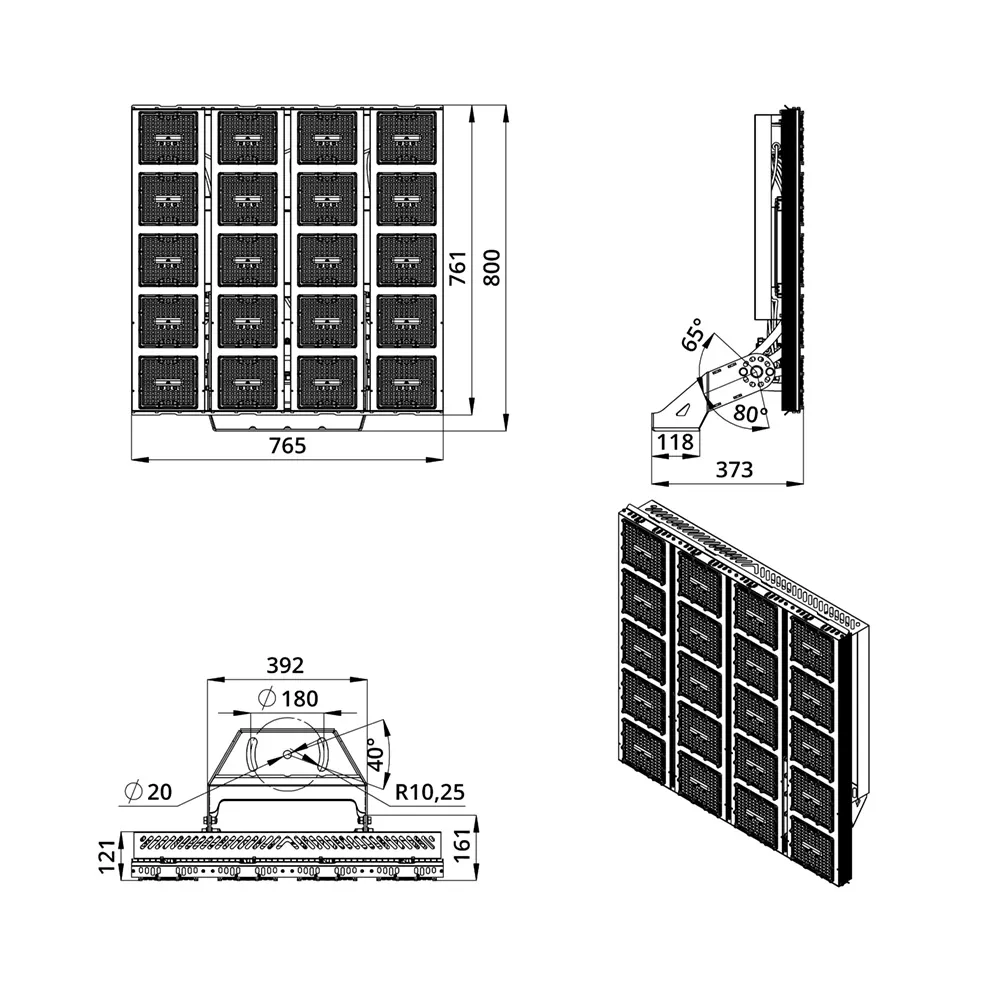 Plaza S 1600 CRI70 3000К 155х70°