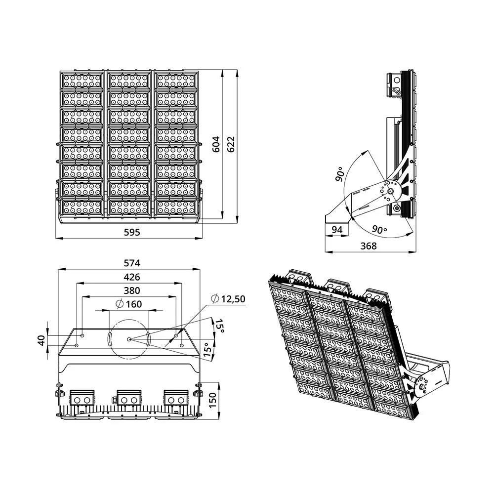 Plaza S 1000 CRI70 5000К 12°