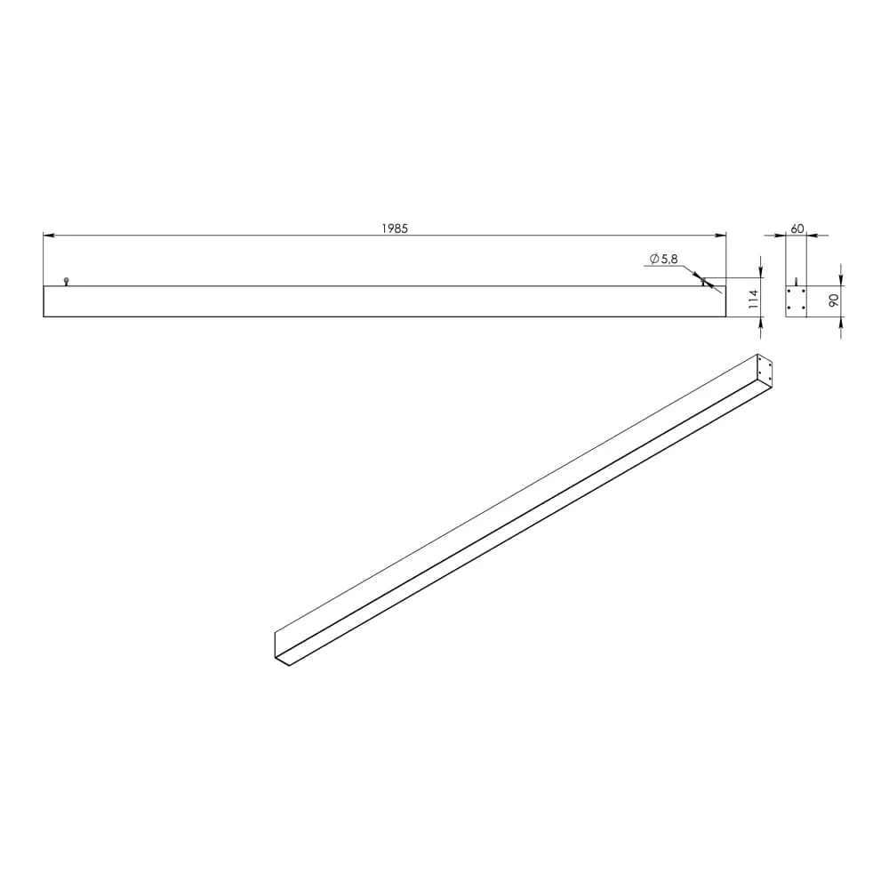 Style 80 2000мм M CRI80 3000К Опал