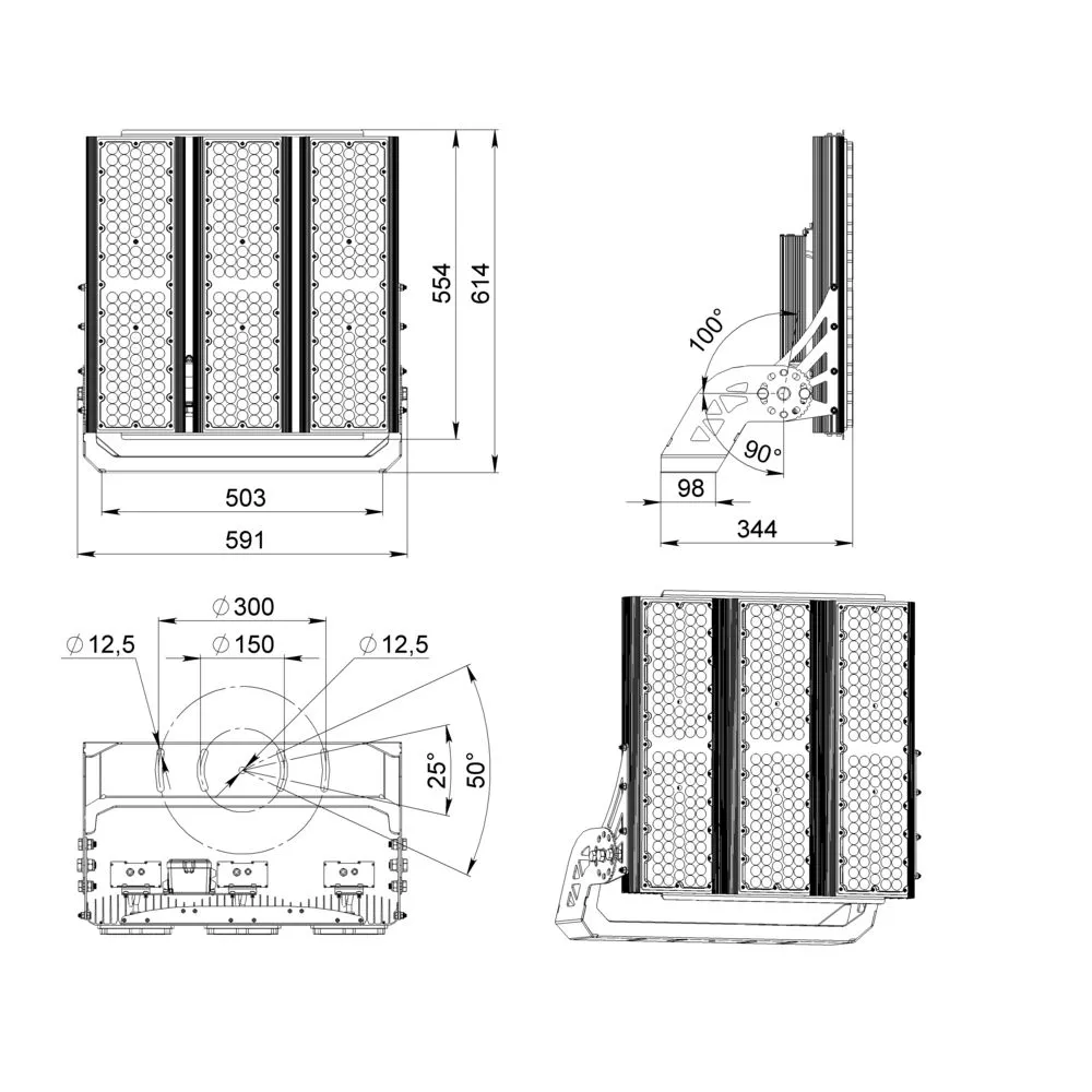 Plaza 900 L V CRI95 5700К 60°