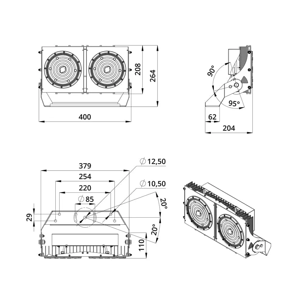 Project DMA 200 MAX CRI70 4000К 90°