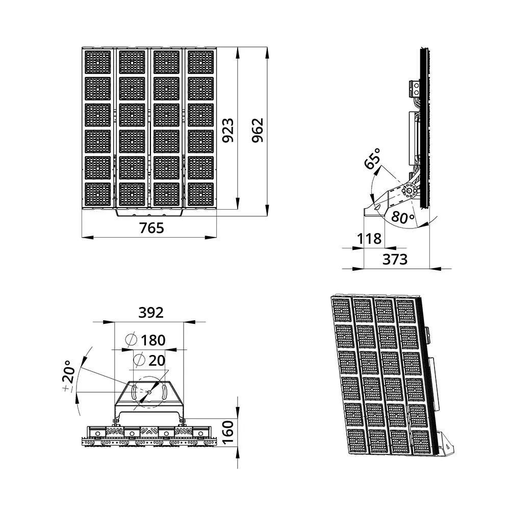 Plaza S 2000 CRI70 3000К 135х55°
