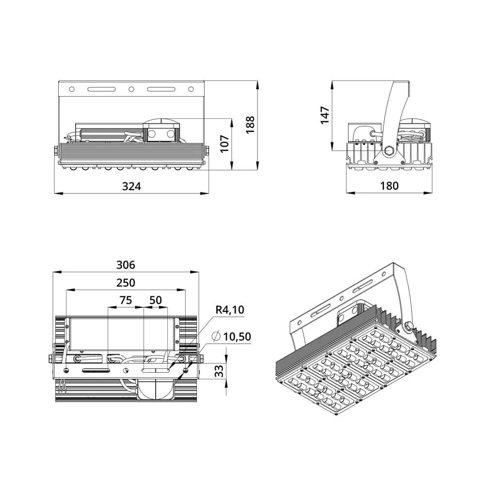 Project SVO 150 CRI70 4000К 130х30°