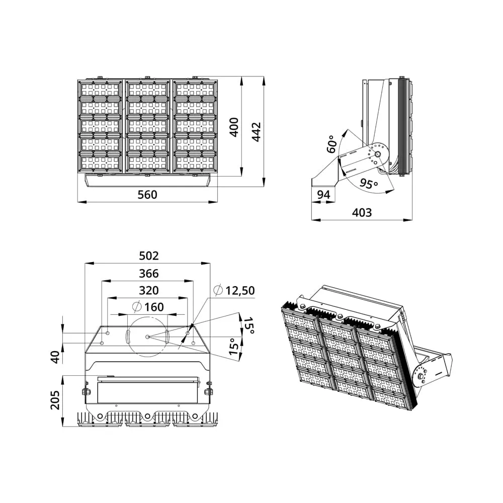 Plaza S 600 Box CRI70 3000К 12°