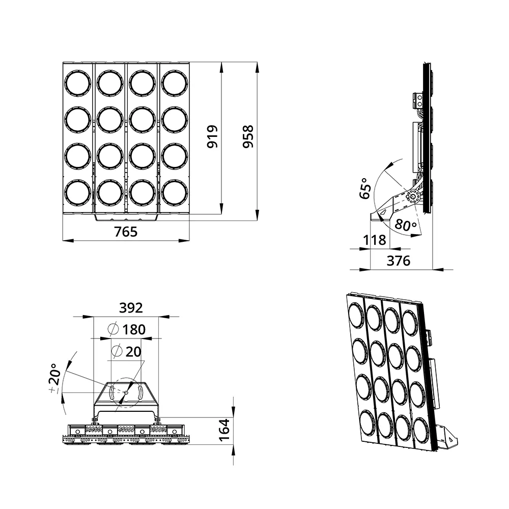 Plaza D 1600 CRI70 3000К 35°
