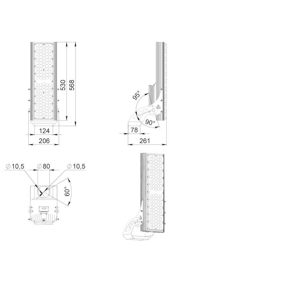 Plaza 250 L V CRI90 5700К 12°