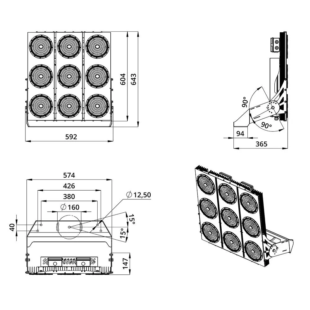 Plaza D 1000 MAX CRI70 4000К 90°