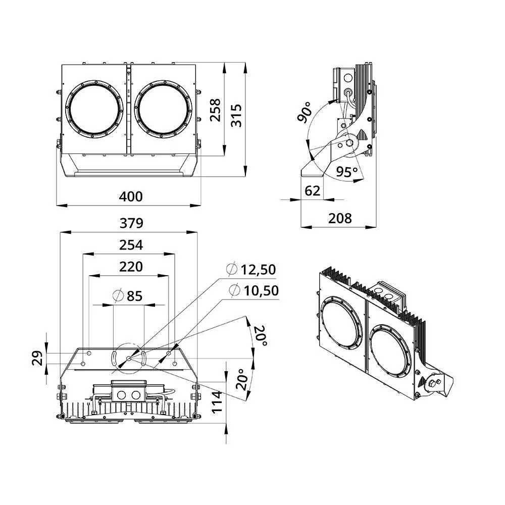 Project DMA 250 CRI70 4000К 20°