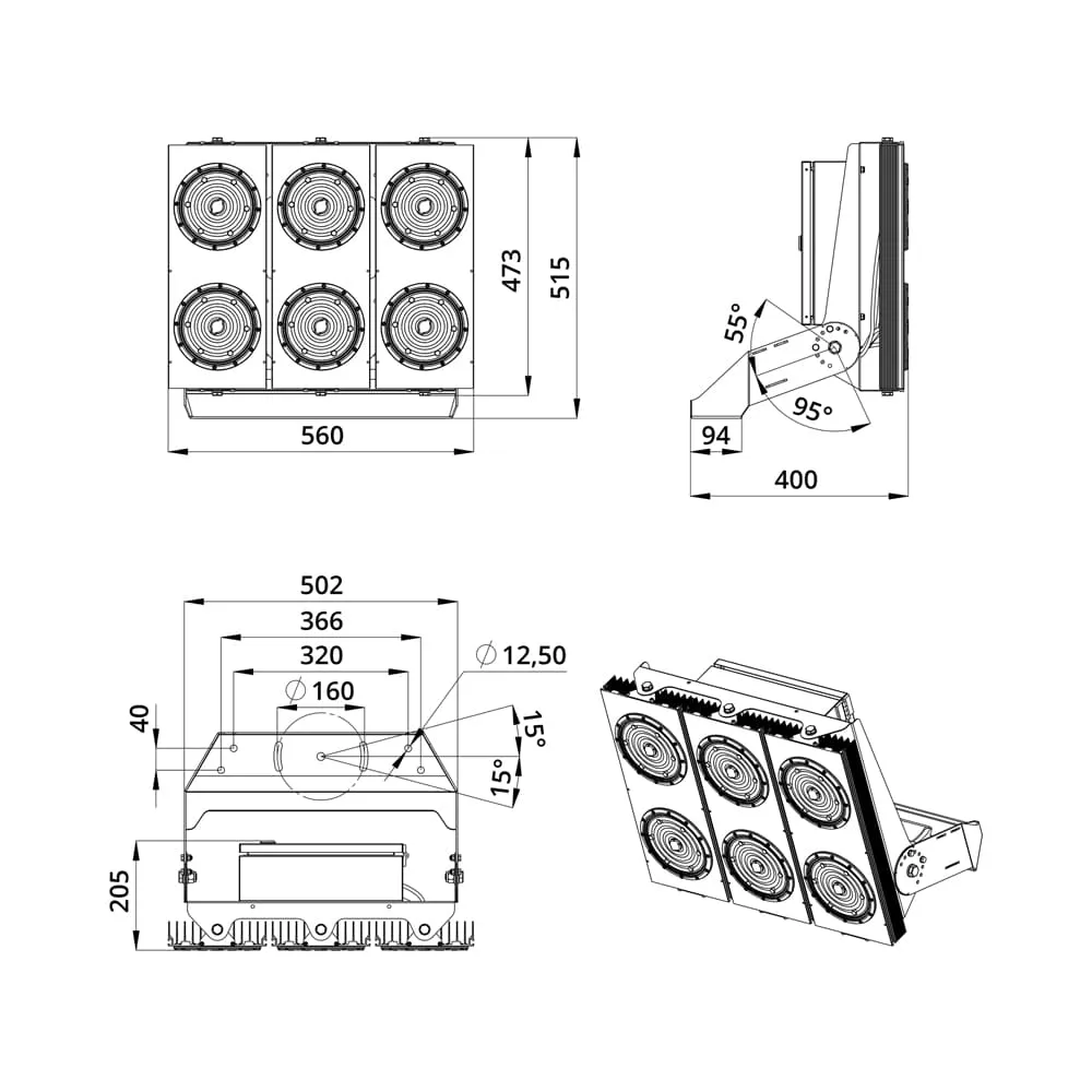 Plaza D 750 Box CRI70 3000К 60°