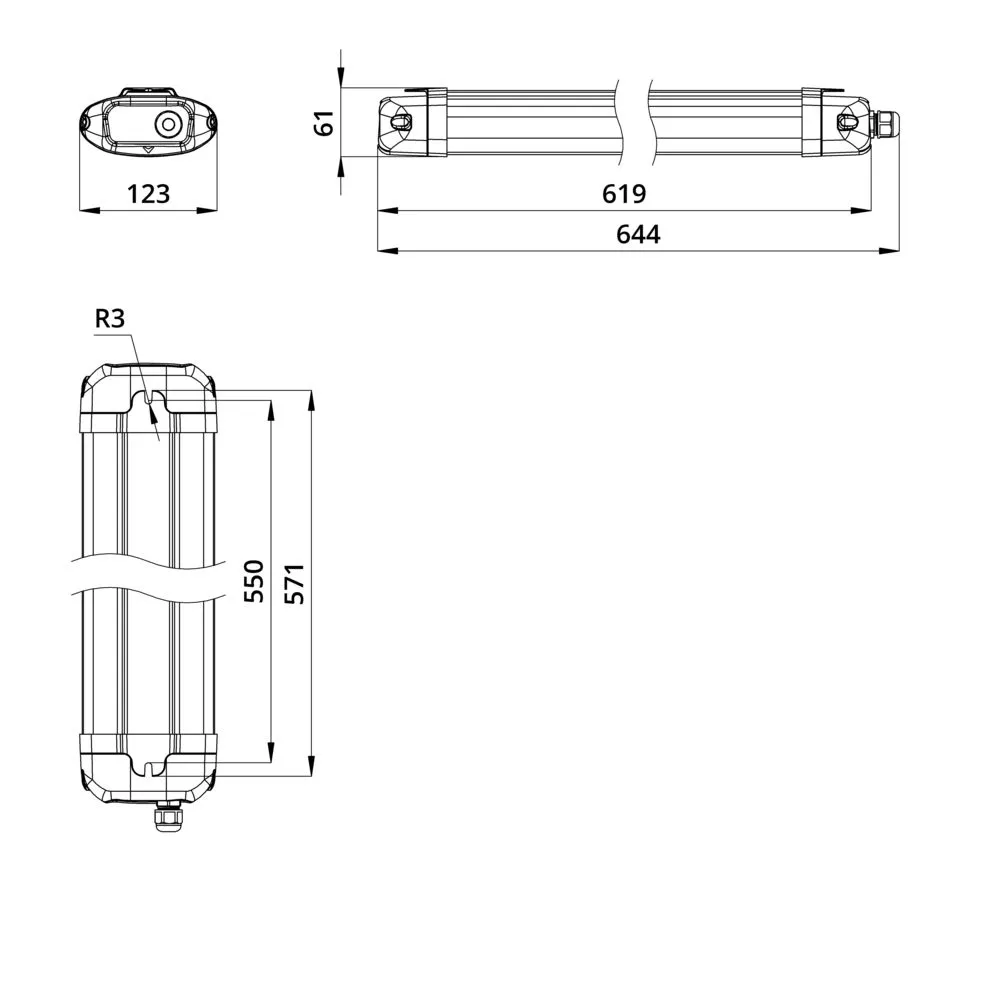 ISV Prom Neo 25 500мм CRI80 3000К Опал