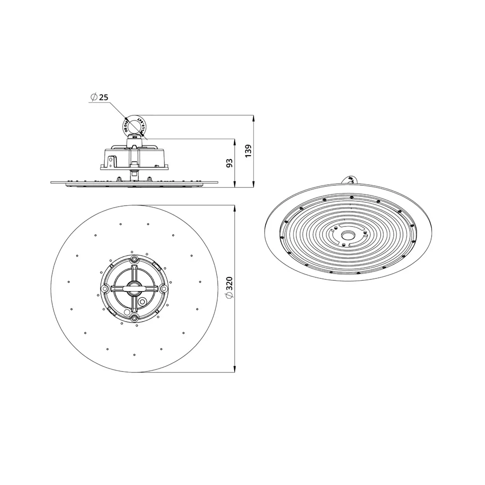Flat 100 L CRI70 5000К 60°