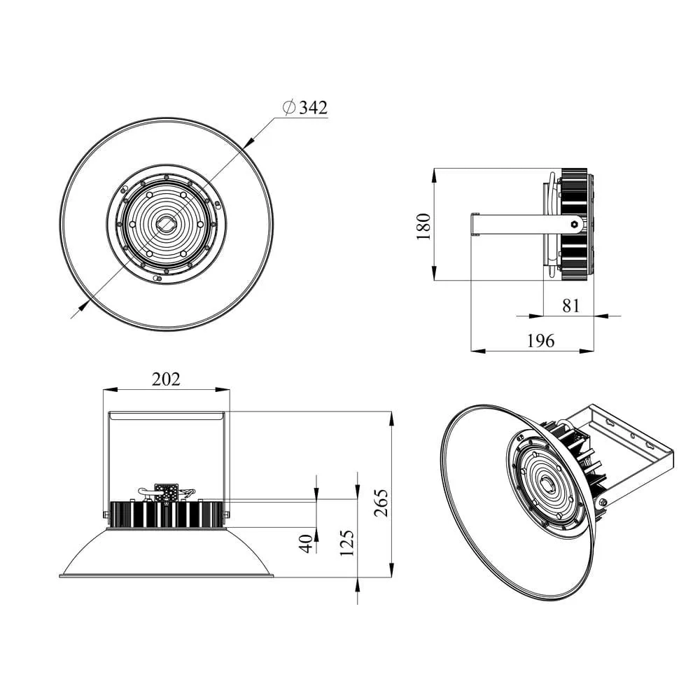 D-MA v2 ML 50 (3G) CRI70 3000К 60° Поворотный кронштейн