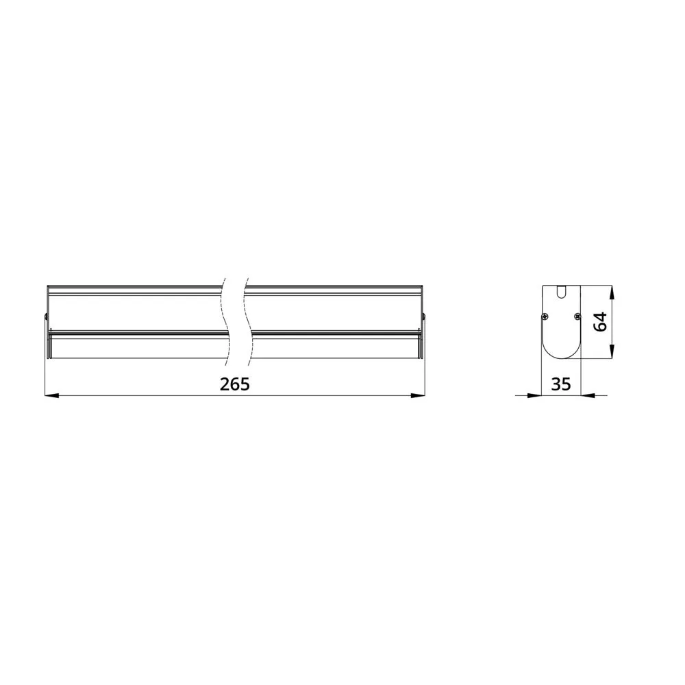 Modern ISV Optic 3 250мм (12Вт/м) 48В DC CRI80 3000К 25° (Профиль)