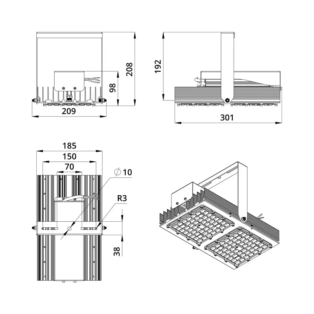 Project SVO 120 CRI70 4000К 135х55°