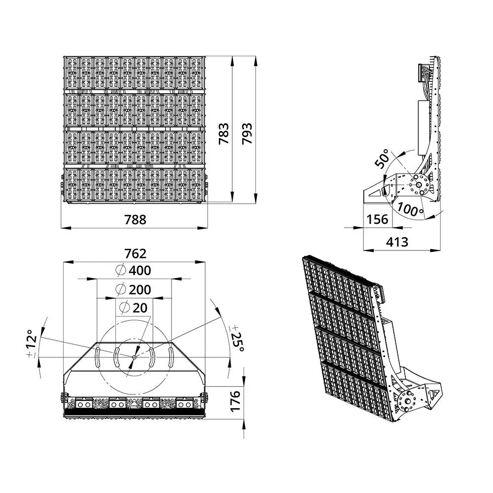 Plaza S 1600 CRI70 4000К 130х30°