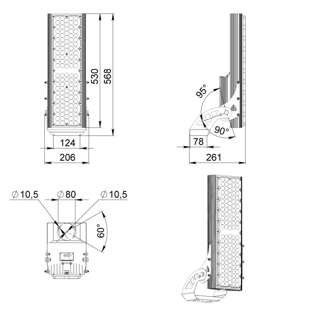 Plaza 250 L V CRI70 5000К 12°