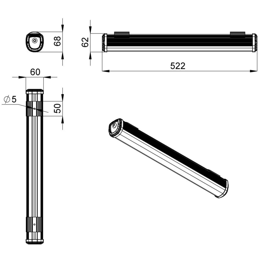 Promline Optima 10 500мм MAX CRI70 4000К Опал