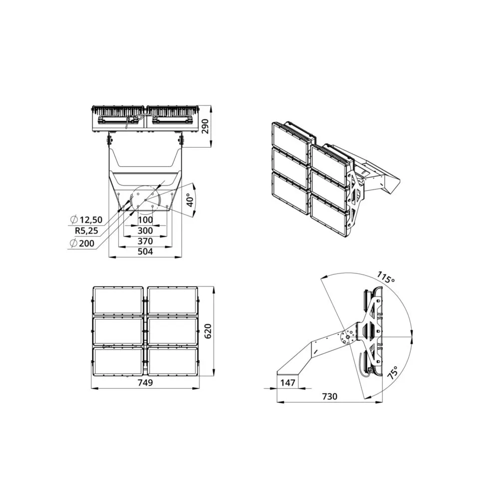 Plaza 1200 X CRI70 5000К 40°
