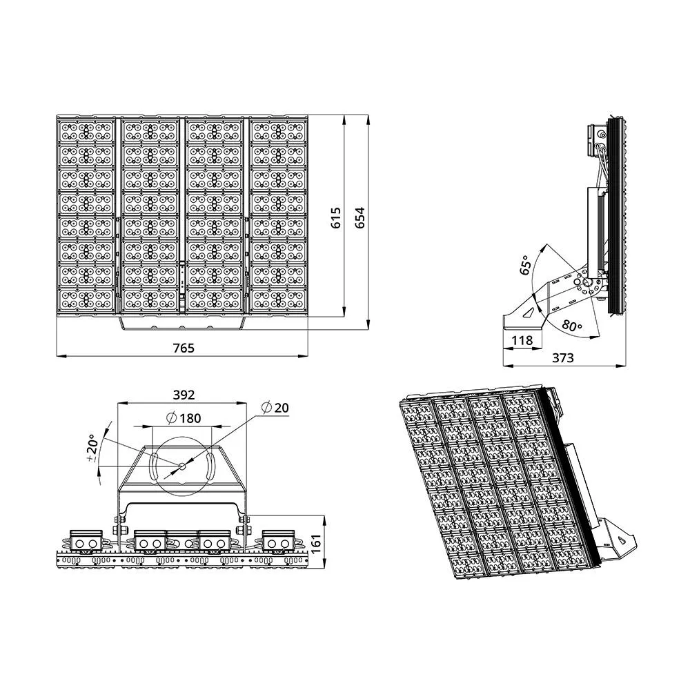 Plaza S 1250 CRI70 5000К 60°