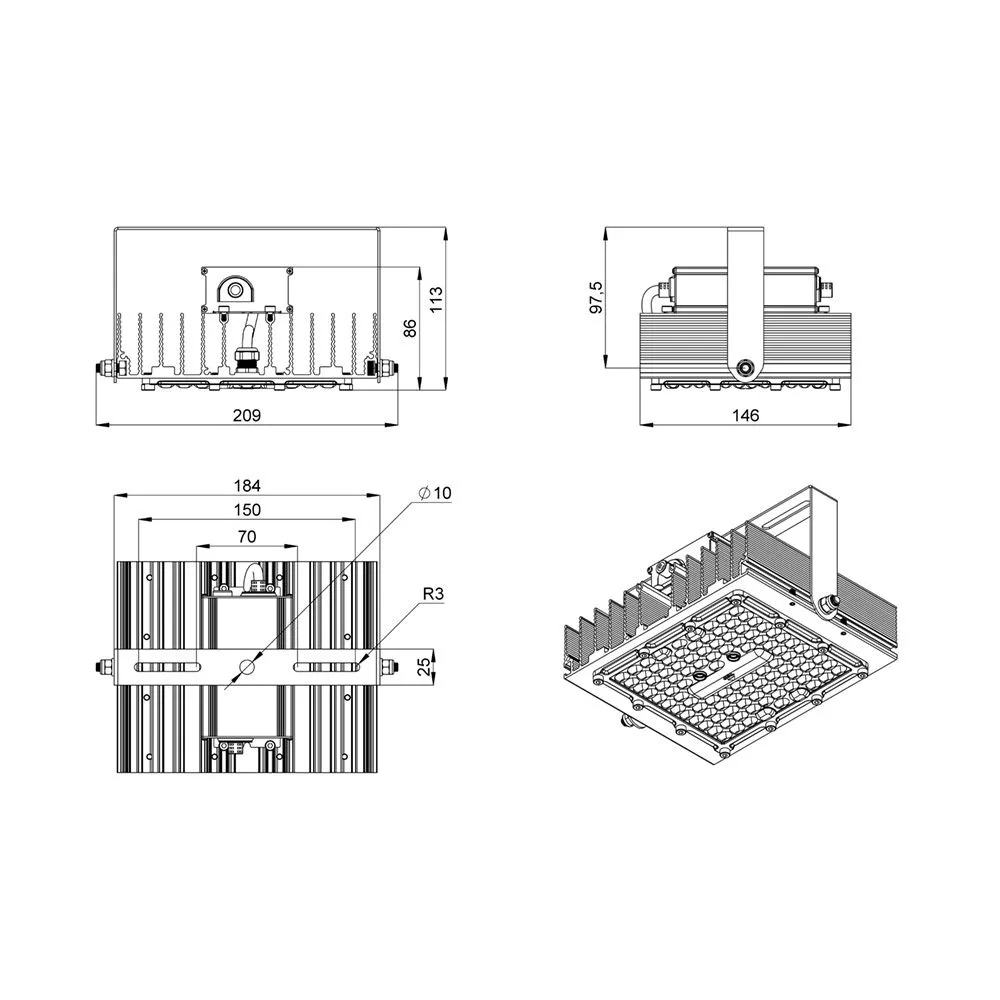 Project SVO 40 CRI70 4000К 155х70°