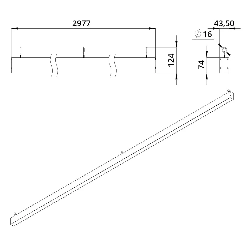 Style 120 3000мм S CRI80 3000К Опал