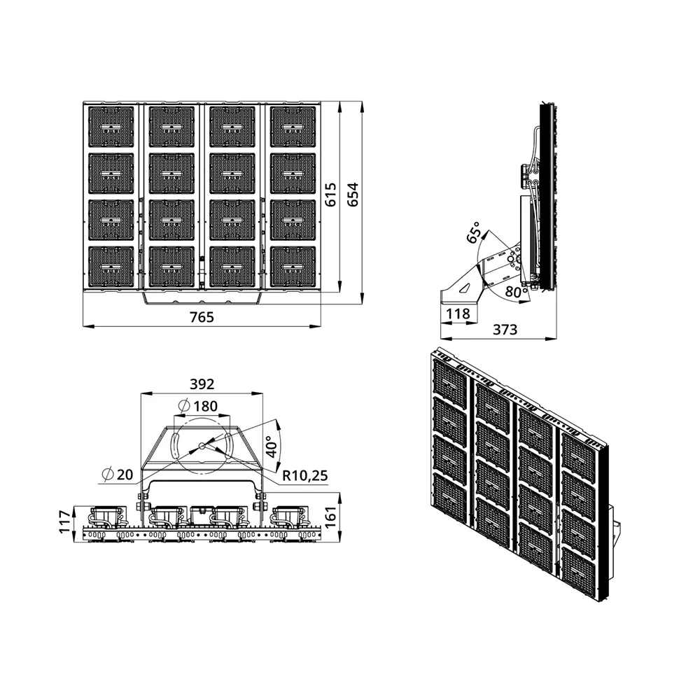 Plaza S 1250 CRI70 4000К 155х70°