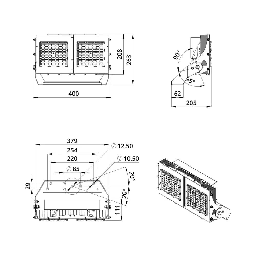 Project SVO 200 CRI70 5000К 135х55°