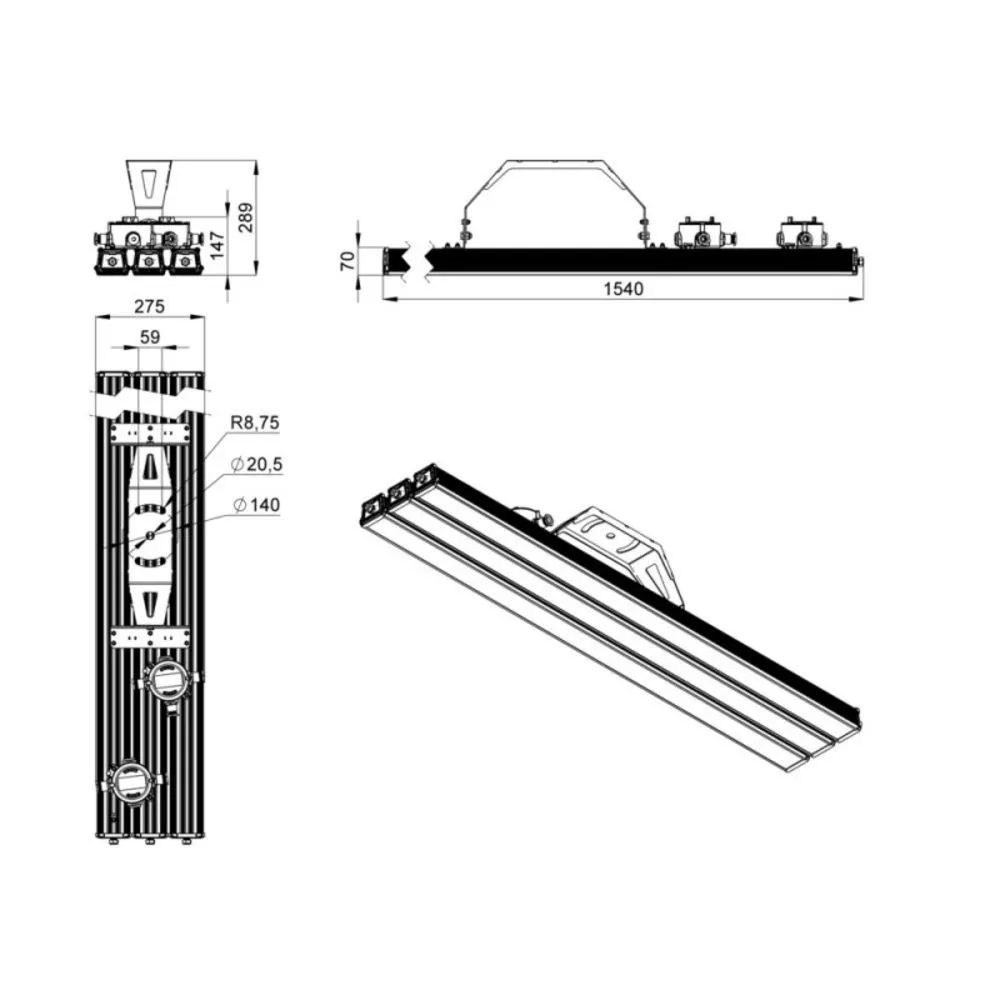 Т-Линия v2.0 Ex - 450.П.КМ - 220 - 153 - К - П10х70 - 3070