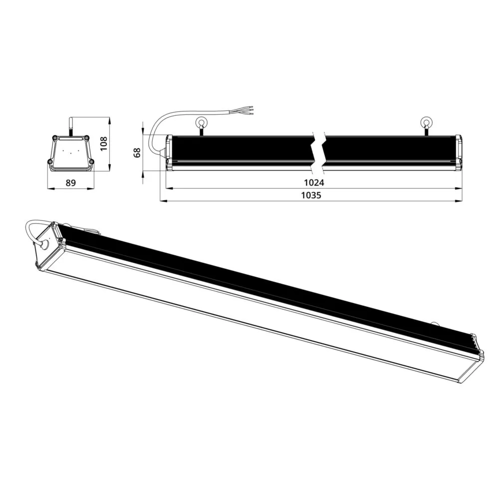 Promline   60 Optic 1000мм CRI70 5000К 90°