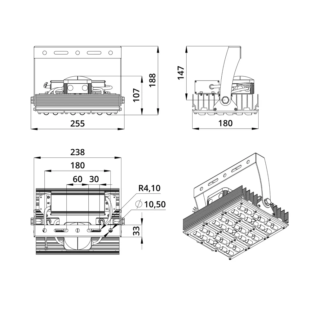 Project SVO 100 CRI70 5000К 130х30°