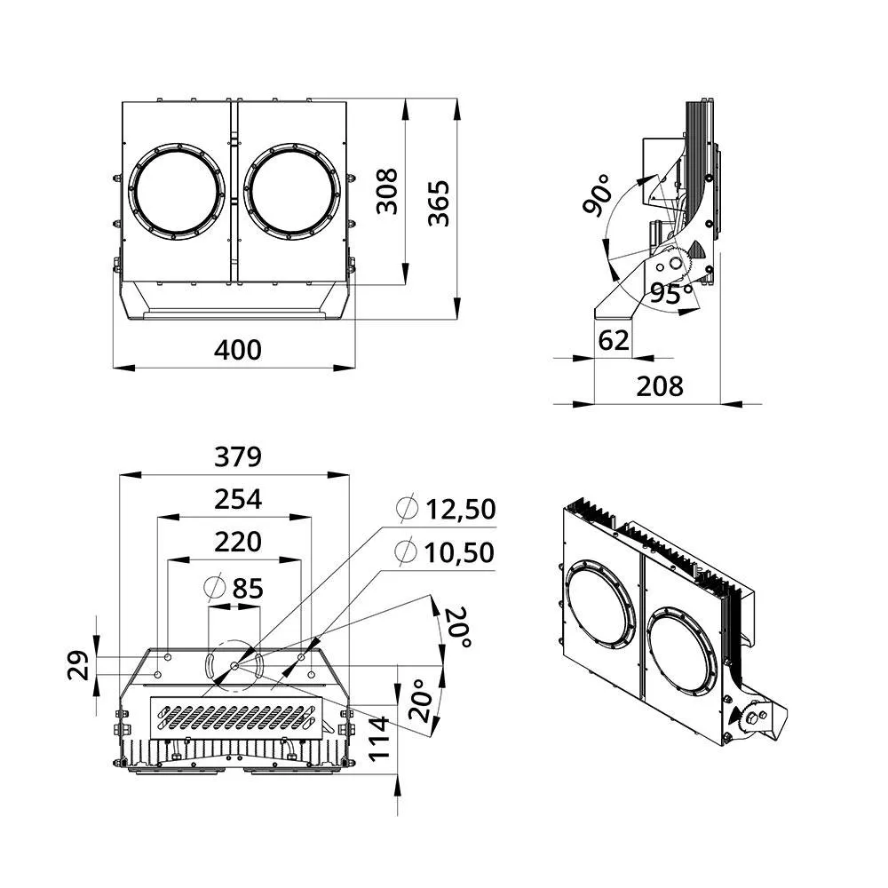 Project DMA 300 CRI70 4000К 20°