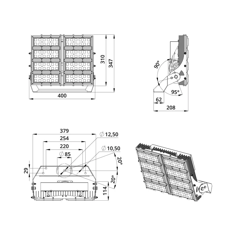 Project SVO 300 CRI70 4000К 60°