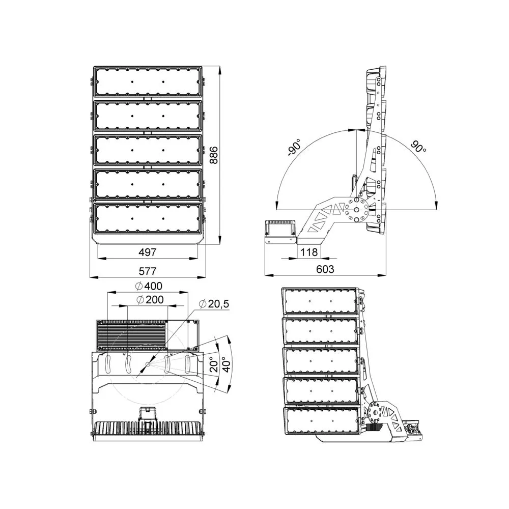 Plaza Pro 1500 DALI CRI95 5700К 60°