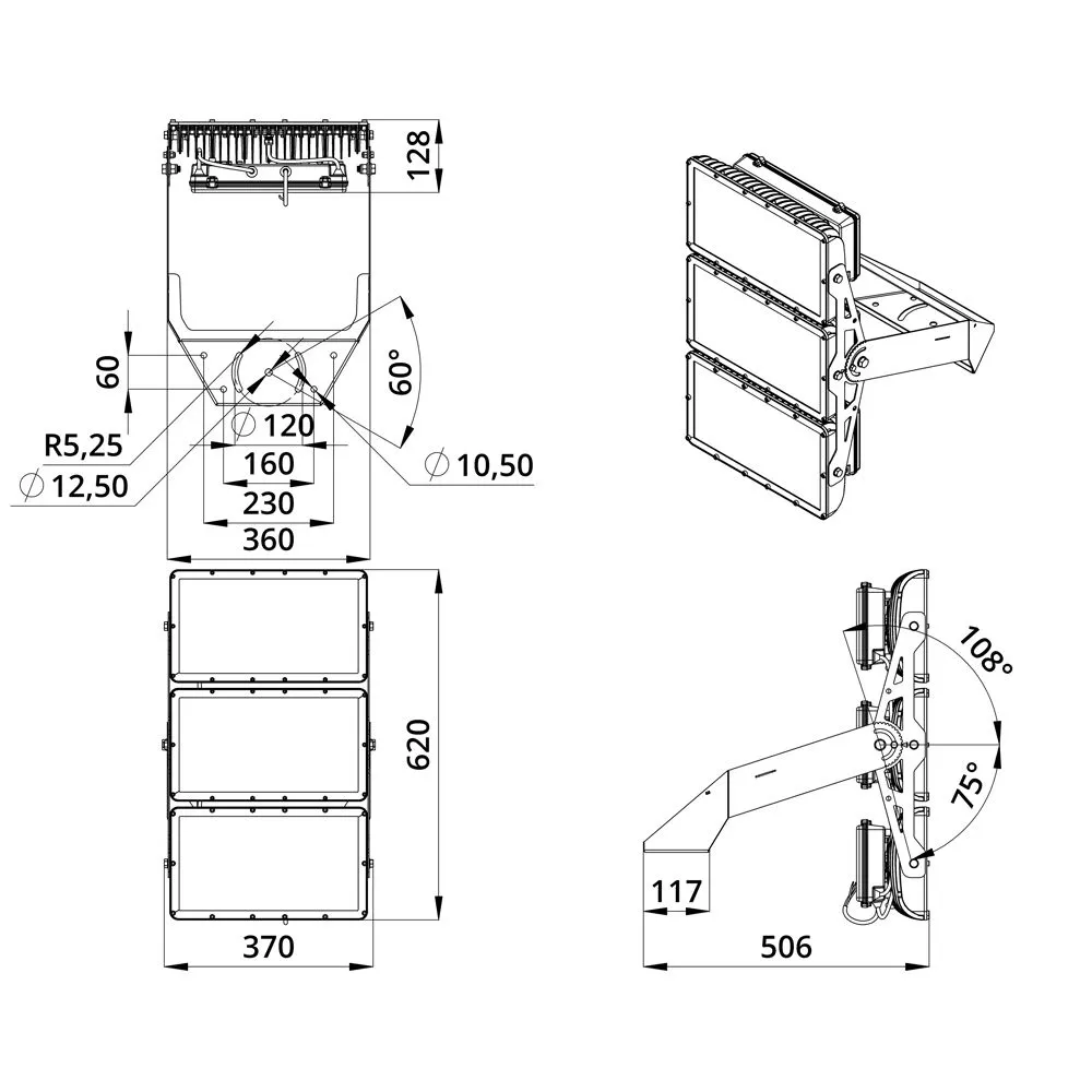 Plaza 600 X Optima CRI70 3000К 120°