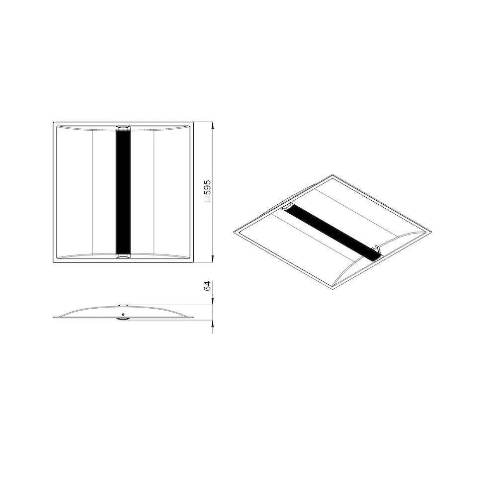 Office Ref 35 (3G) IP30 CRI80 3000К