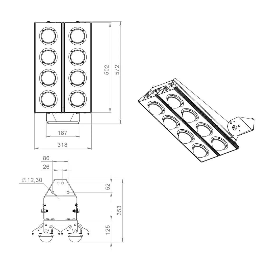 Plaza v2 400 CRI70 4500К 60°